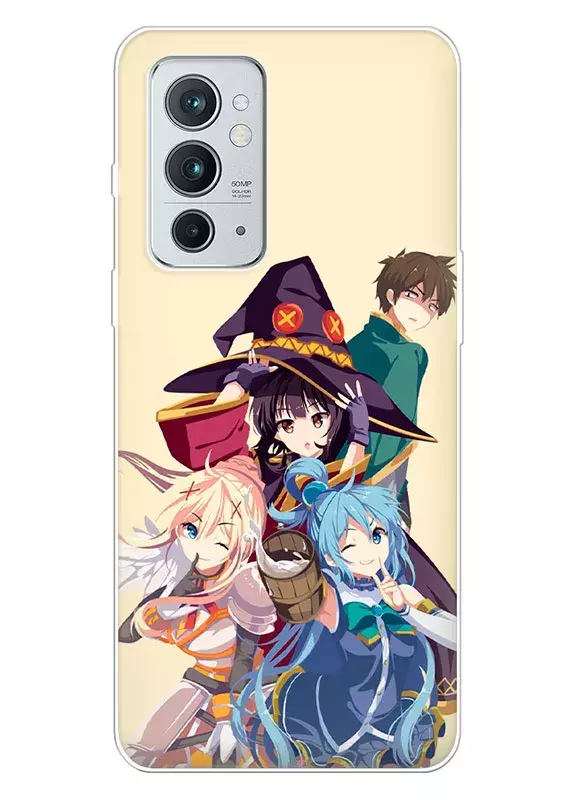 Бампер для OnePlus 9RT 5G - Коносуба KonoSuba Эрис Мегумин Даркнесс и Сато Казума 