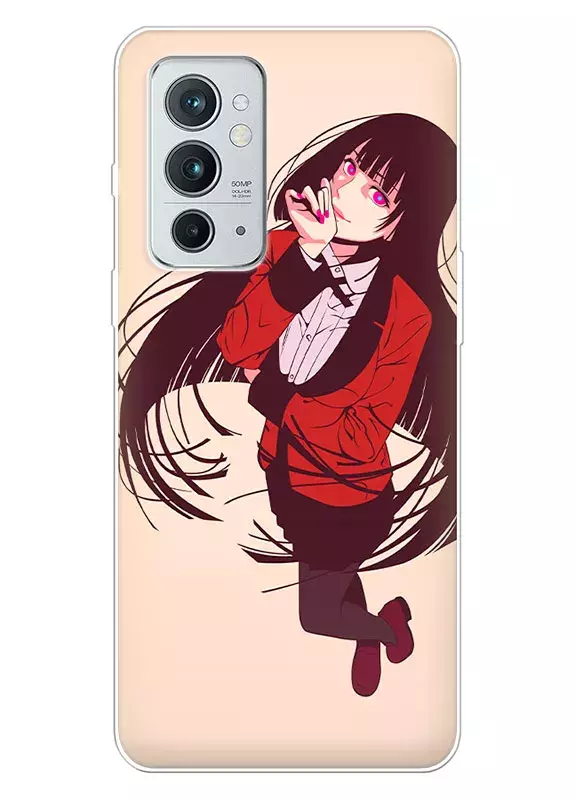 OnePlus 9RT 5G чехол - Безумный азарт Маньяк азартных игр Какэгуруи Kakegurui Compulsive Gambler задумчивая Юмэко Джабами 