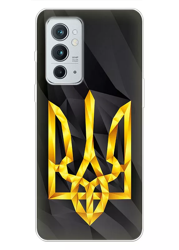 Чехол на OnePlus 9RT 5G с геометрическим гербом Украины