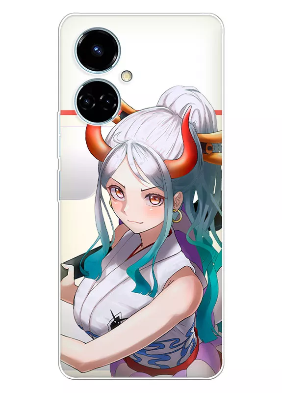 OPPO A17 чехол - Ван-Пис One Piece чудесная Ямато крупным планом 