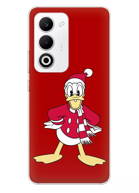 Чехол для OPPO A5 4G (2025) - Новогодний Дональд Дак