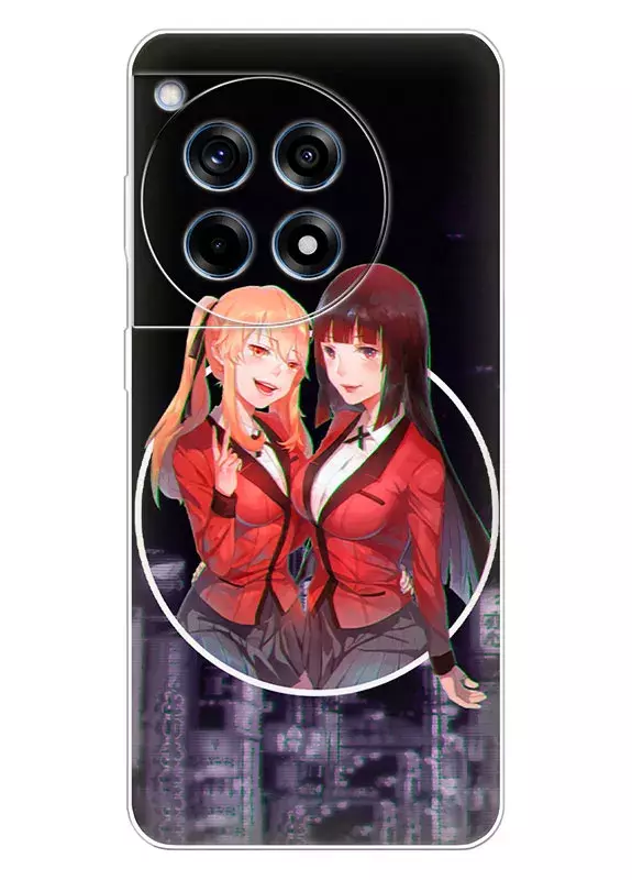 OnePlus Ace 3 чехол - Безумный азарт Маньяк азартных игр Какэгуруи Kakegurui Compulsive Gambler Юмэко Джабами и Мэри Саотомэ