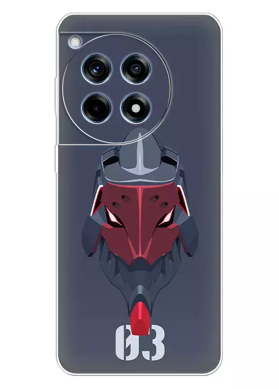 Чехол для OnePlus Ace 3 с лого Evangelion Unit-03