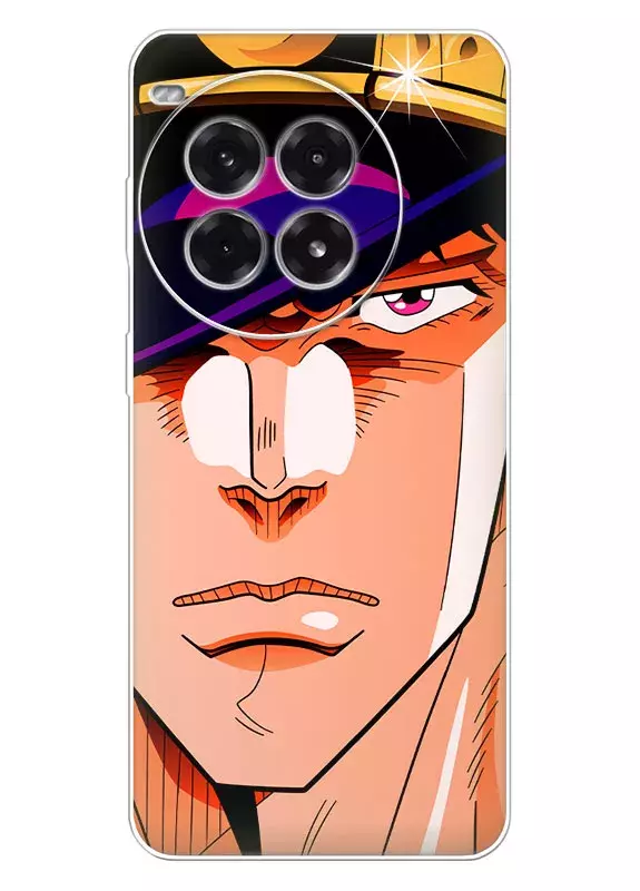 Чехол для OnePlus Ace 3 Pro - JoJo’s Bizarre Adventure лицо Джотаро Куджо крупным планом