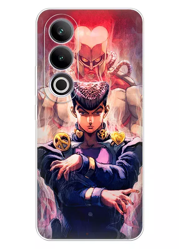 Чехол для OnePlus Ace 3V - JoJo’s Bizarre Adventure магическая стойка Джоске Хигашиката на фоне стенда Crazy Diamond