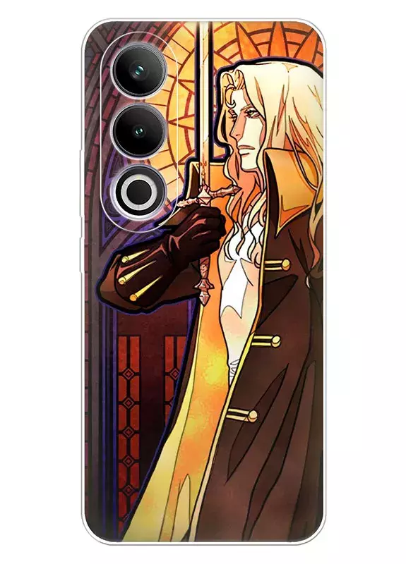 Чехол для OnePlus Ace 3V - Кастлвания Castlevania витраж Алукард с мечем