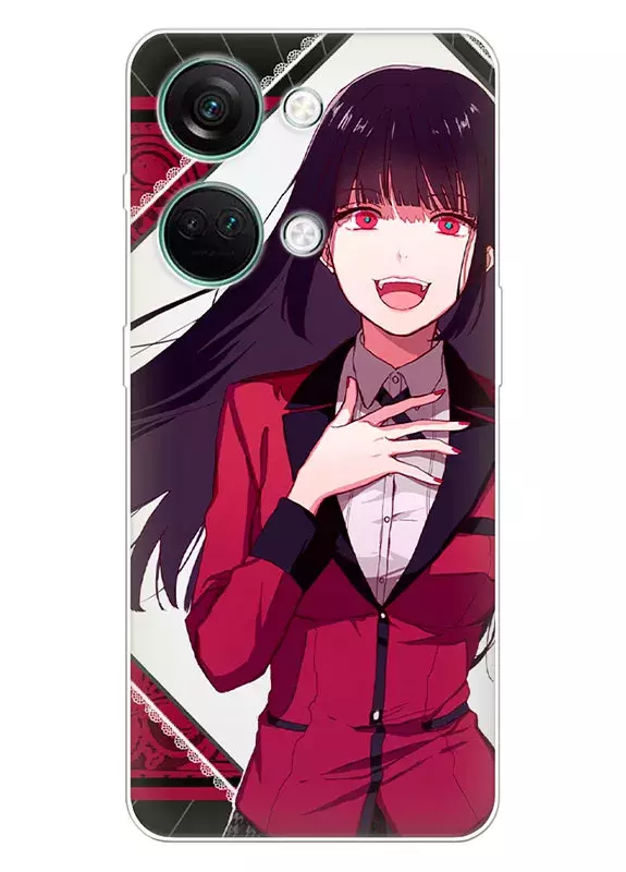 OnePlus Ace 2V чехол - Безумный азарт Маньяк азартных игр Какэгуруи Kakegurui Compulsive Gambler Юмэко Джабами смеется
