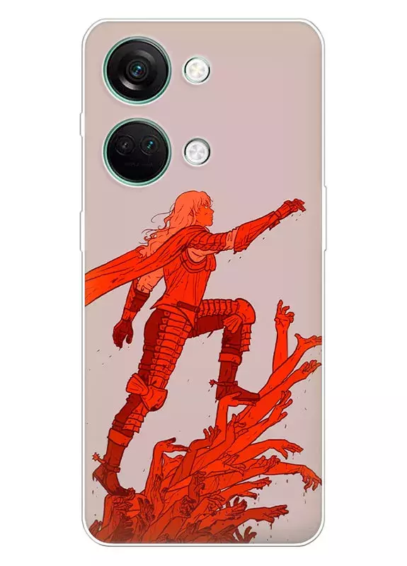 OnePlus Ace 2V чехол - Берсерк Бэрусэруку Berserk Beruseruku Гриффит идет к вершине по рукам