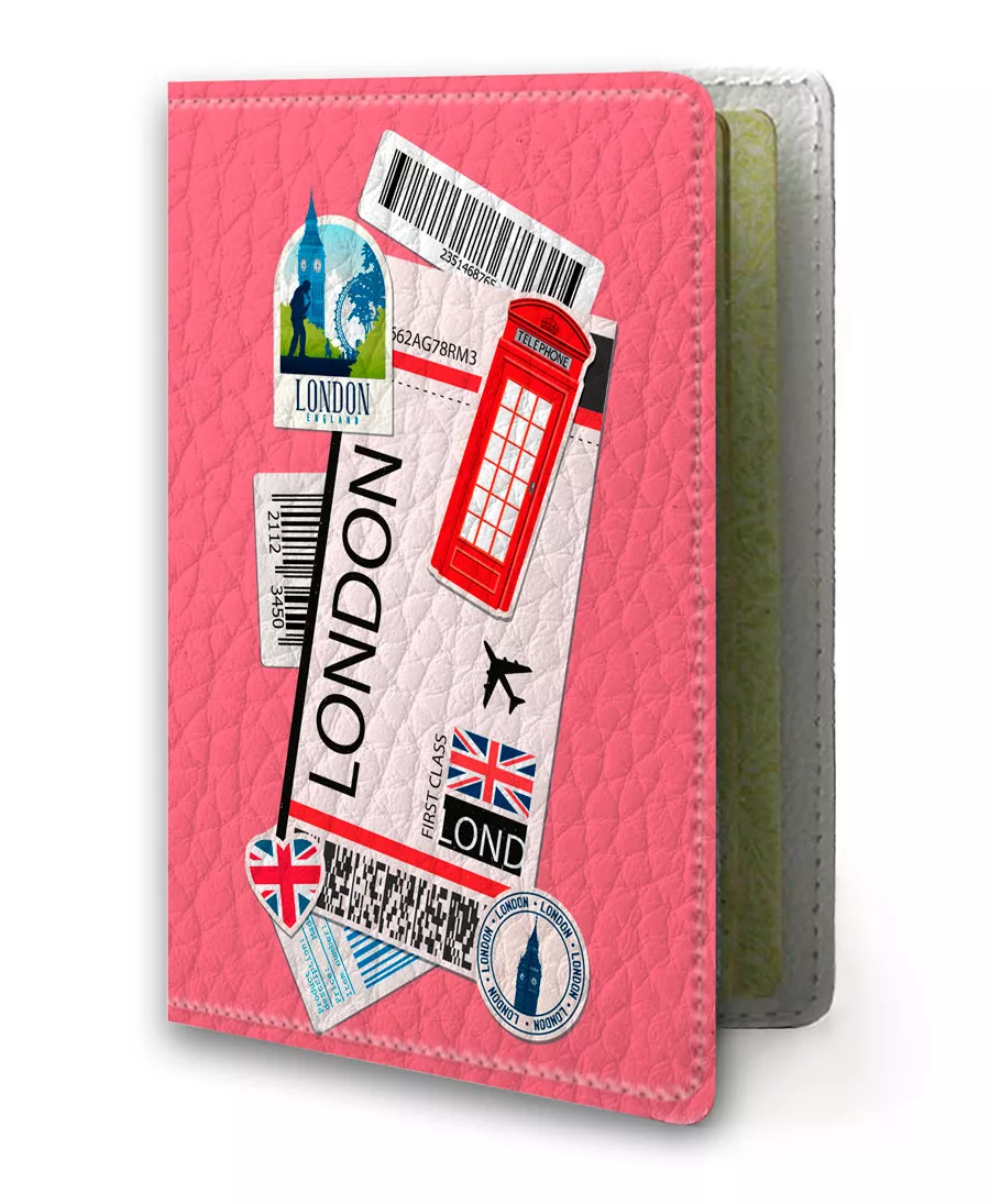 Обложка для паспорта -  Лондон (London)
