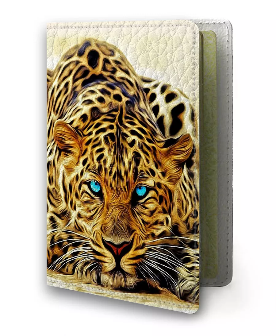 Обложка для заграничного паспорта - Леопард