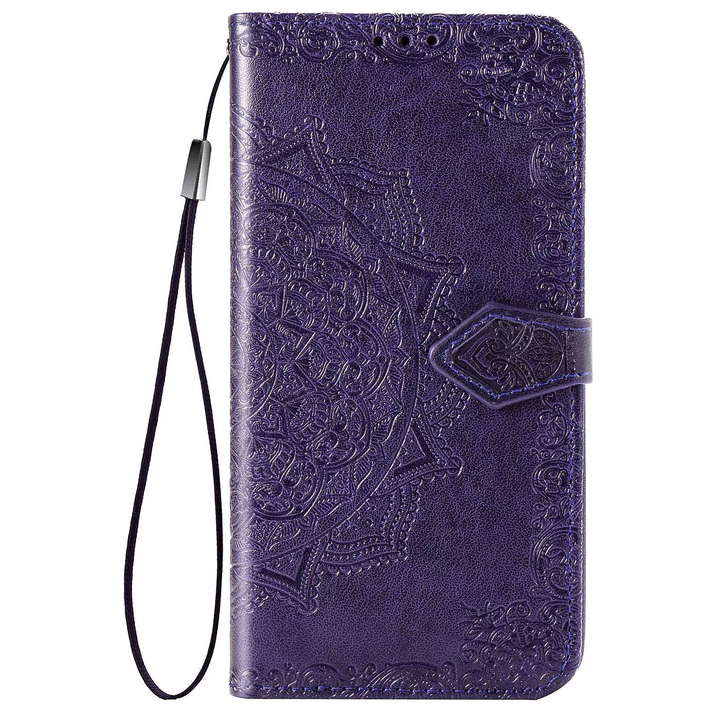 Кожаный чехол (книжка) Art Case с визитницей для TECNO Spark 6 Go, Фиолетовый
