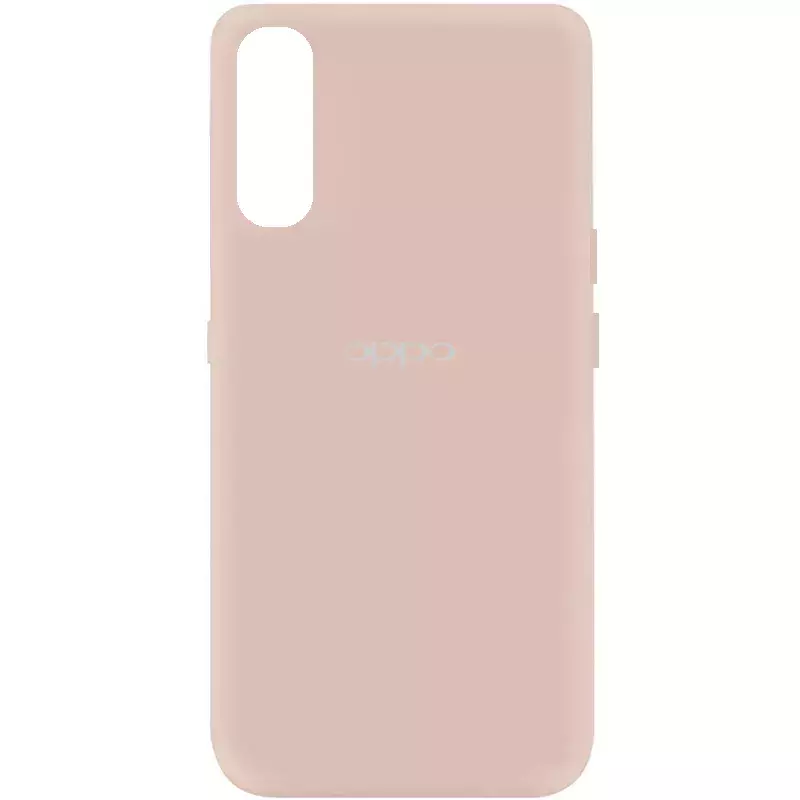 Чехол Silicone Cover My Color Full Protective (A) для Oppo Find X2, Розовый / Pink Sand