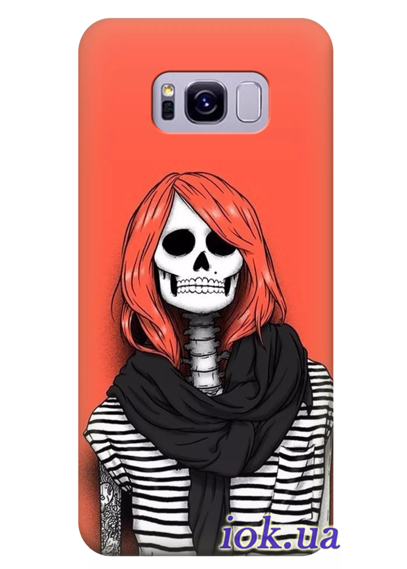 Чехол для Galaxy S8 Plus - Модный скелет