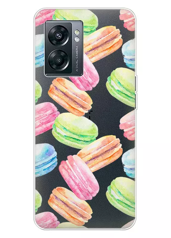 Чехол для OnePlus Nord N300 с принтом - Французские печенья