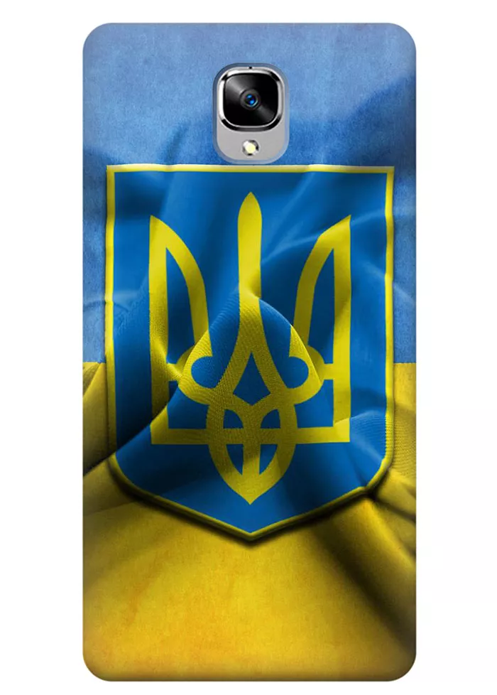 Чехол для OnePlus 3T - Флаг и Герб Украины