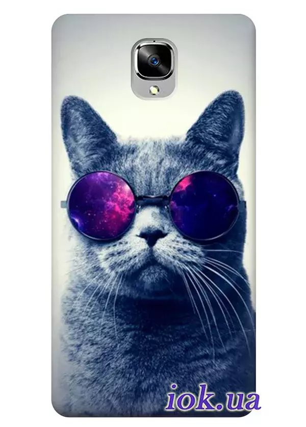 Чехол для OnePlus 3T - Кот в очках