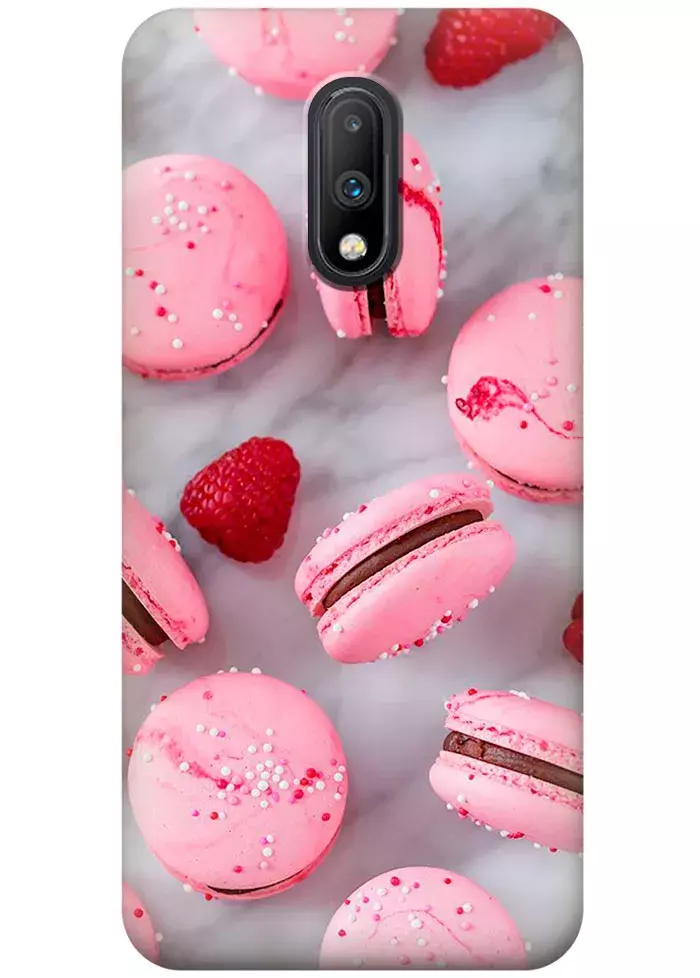 Чехол для OnePlus 7 - Мраморные пироженки