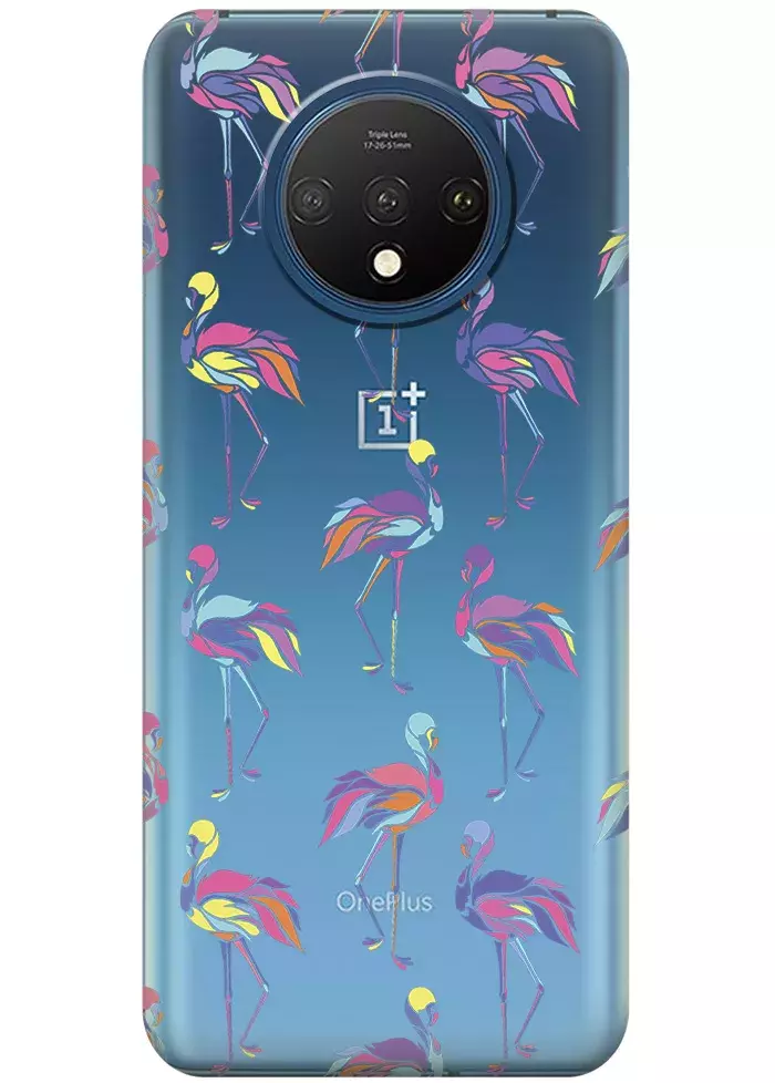 Чехол для OnePlus 7T - Экзотические птицы