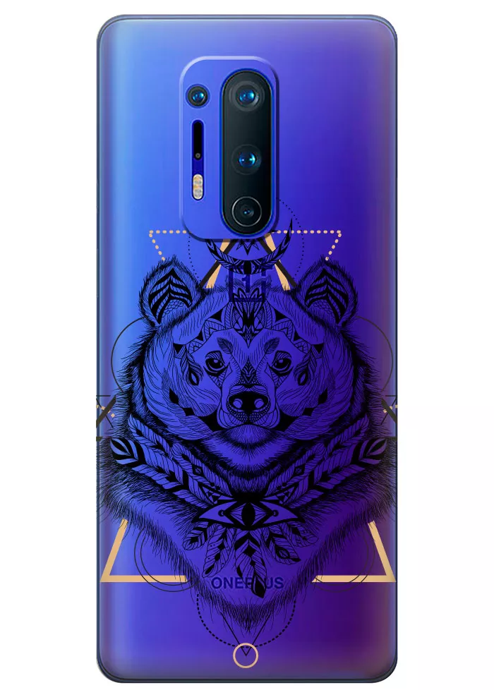 Чехол для OnePlus 8 Pro - Медведь индеец