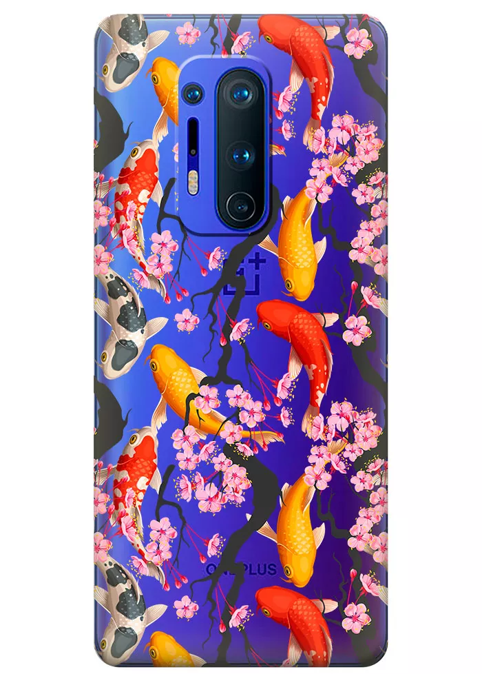 Чехол для OnePlus 8 Pro - Японские рыбки