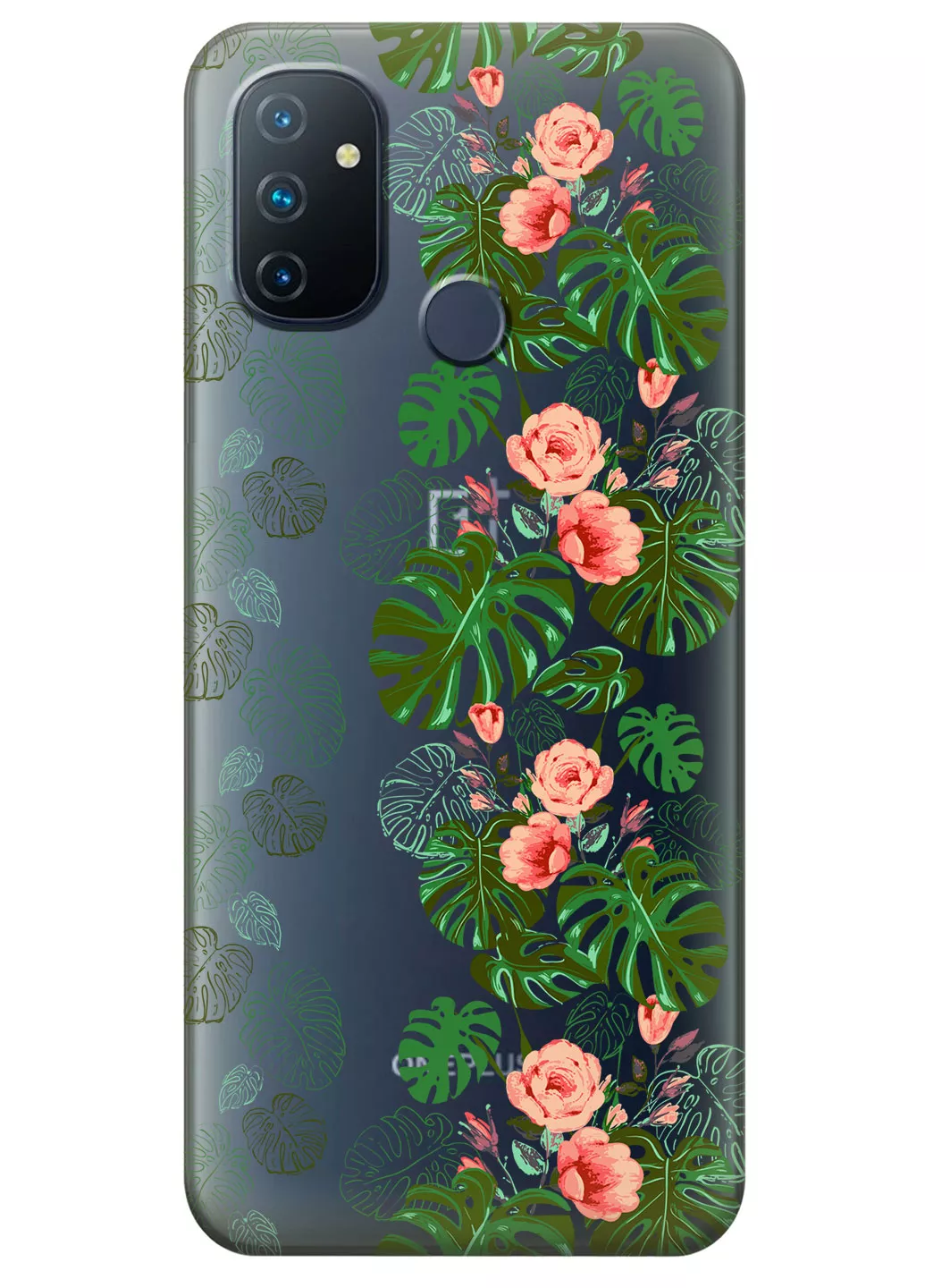 Чехол для OnePlus Nord N100 - Тропические листья