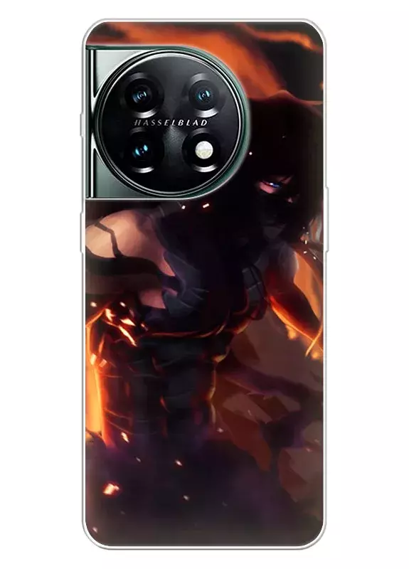 OnePlus 11 чехол с картинкой Блич Bleach Ичиго Куросаки в тени битвы