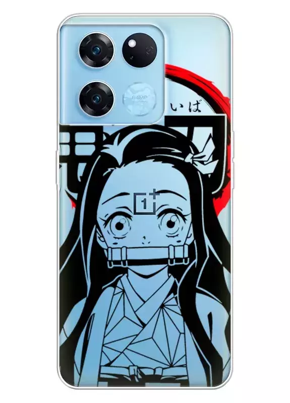 OnePlus Ace Racing чехол силиконовый прозрачный - Demon Slayer Незуко Камадо
