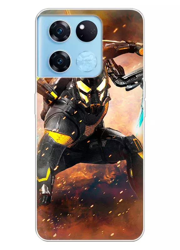 Чехол для OnePlus Ace Racing - Человек-муравей, Ant-Man Желтый Шершень Даррен Кросс готовится в атаке