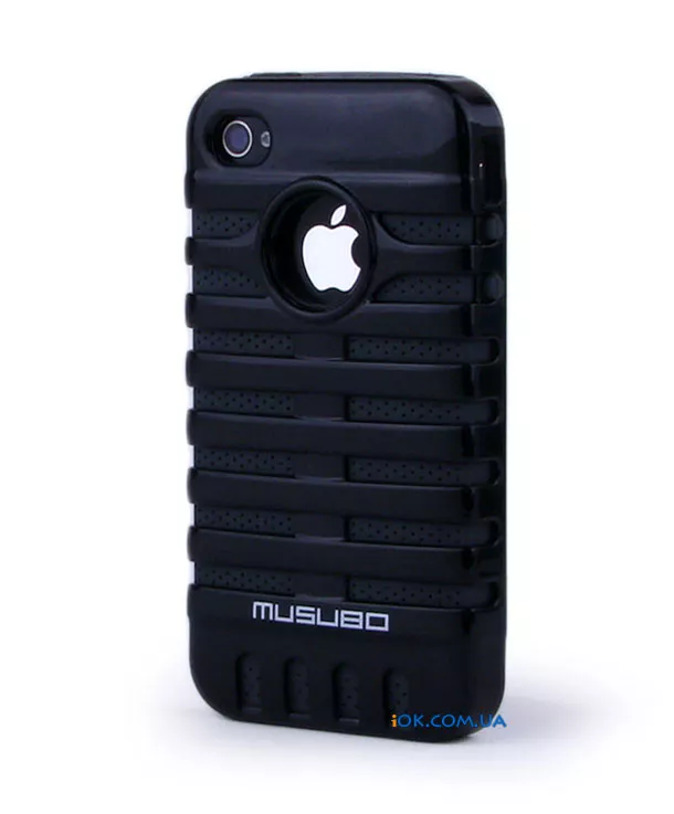 Чехол-накладка Musubo на iPhone 4/4S, черная