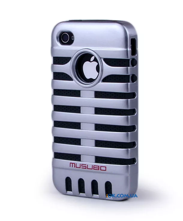 Чехол-накладка Musubo на iPhone 4/4S, металлик