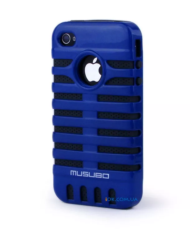 Чехол-накладка Musubo на iPhone 4/4S, синяя