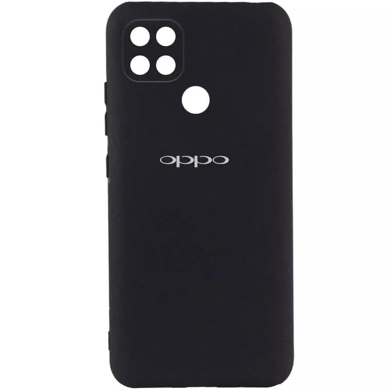 Чехол Silicone Cover My Color Full Camera (A) для Oppo A15s / A15, Черный / Black