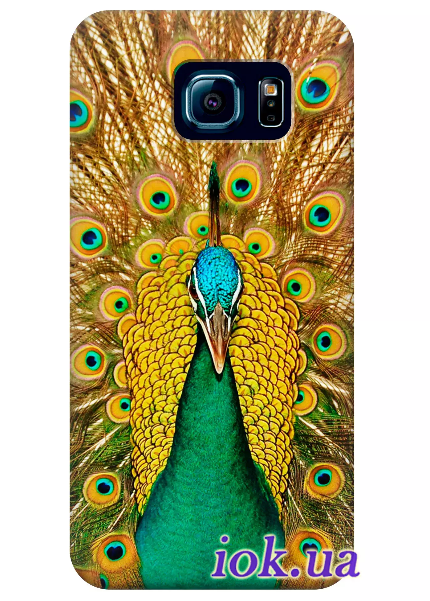 Чехол для Galaxy S6 Edge Plus - Шикарный павлин
