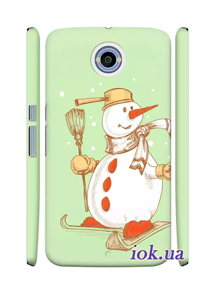 Чехол для Motorola Nexus 6 - Снеговик