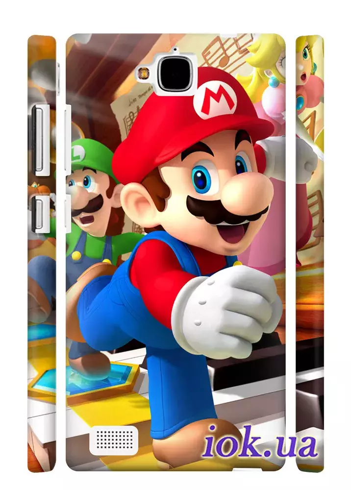 Чехол для Huawei Honor 3C - Марио