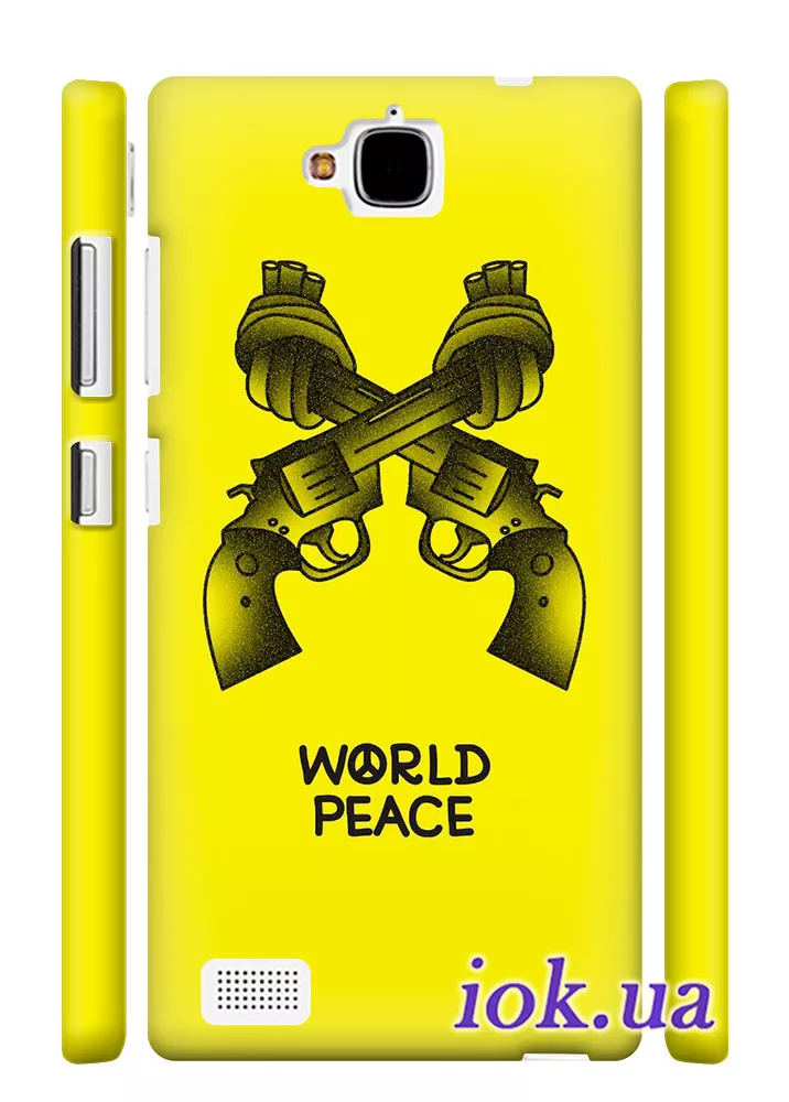 Чехол для Huawei Honor 3C - Worlds peace