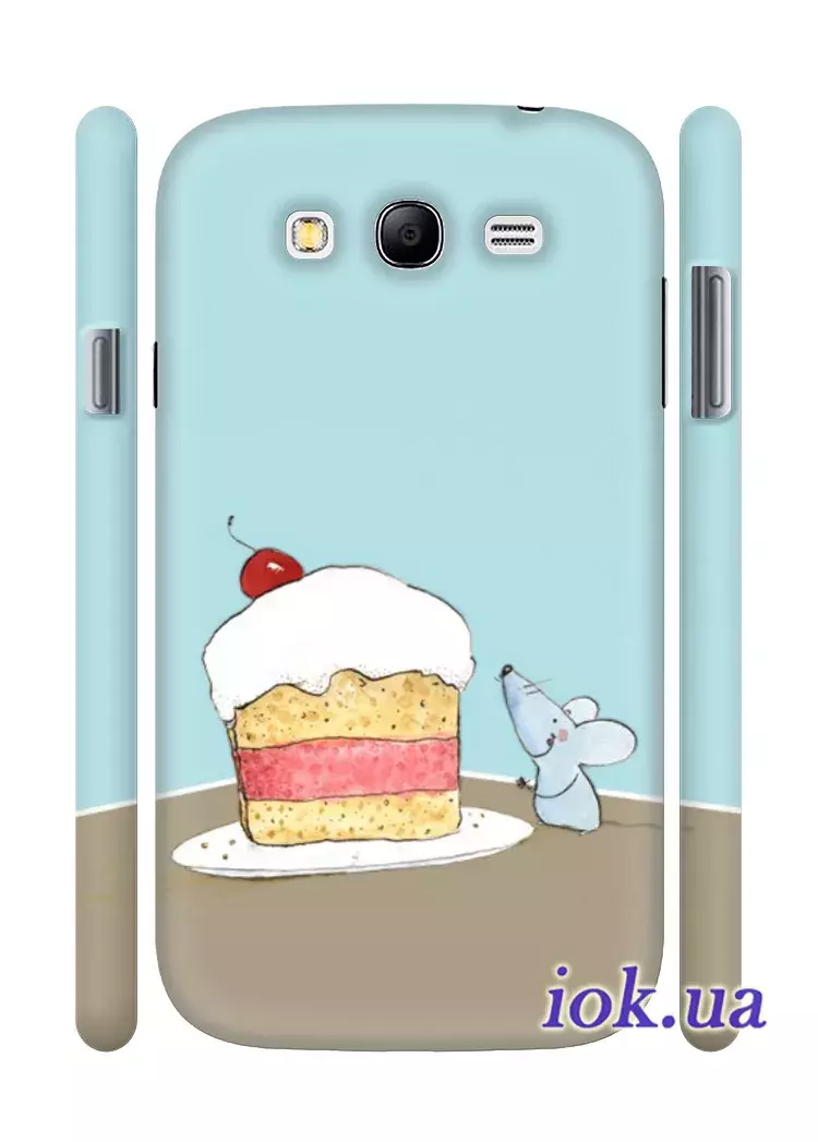 Чехол для Samsung Galaxy Grand Duos - Мышонок и десерт