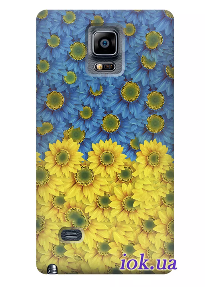 Чехол для Galaxy Note 4 - Хризантемы