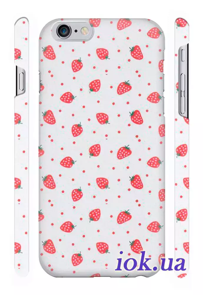 Чехол для iPhone 6 Plus - Клубнички