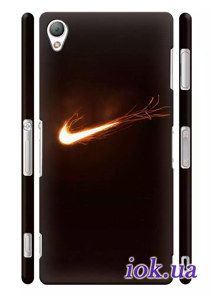 Чехол для Sony Xperia Z3 - Nike молния