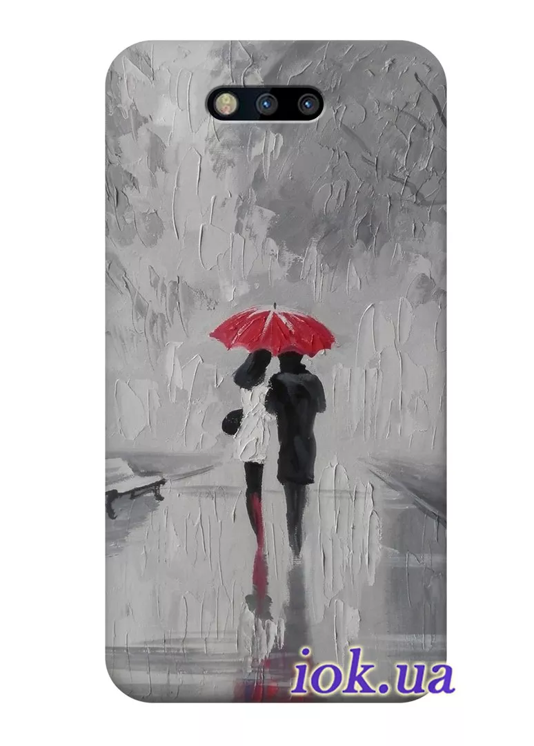 Чехол для Huawei Honor Magic - Пара под дождём