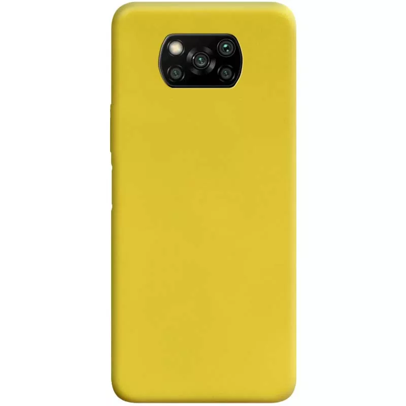 Силиконовый чехол Candy для Xiaomi Poco X3 NFC / Poco X3 Pro, Желтый