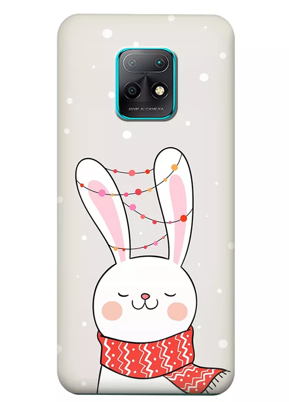 Чехол для Redmi 10X - Рождественский зайчик