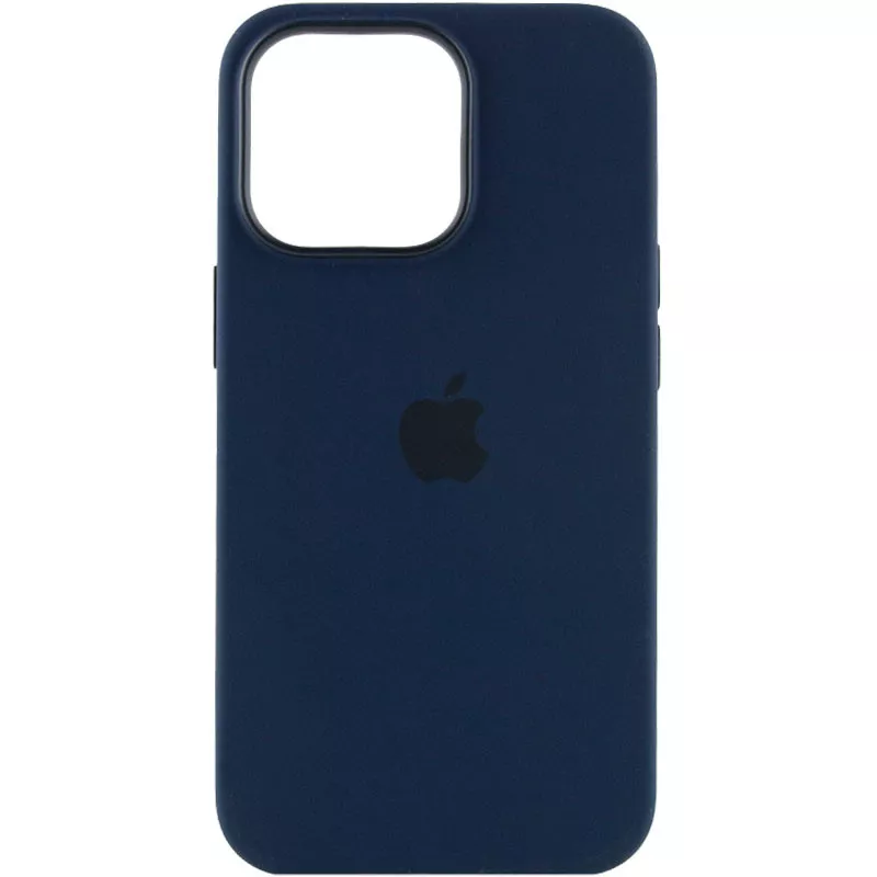 Чехол Silicone case (AAA) full with Magsafe and Animation для Apple iPhone 13 Pro Max (6.7"), Синий / Abyss Blue