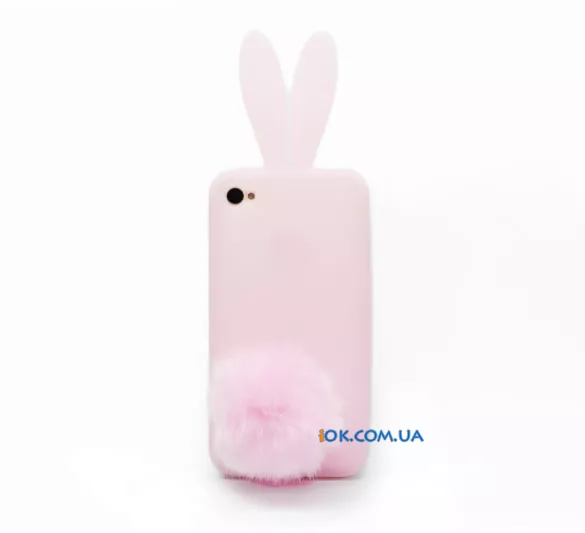 Нехно розовый чехол Rabbito для Apple iPhone 4