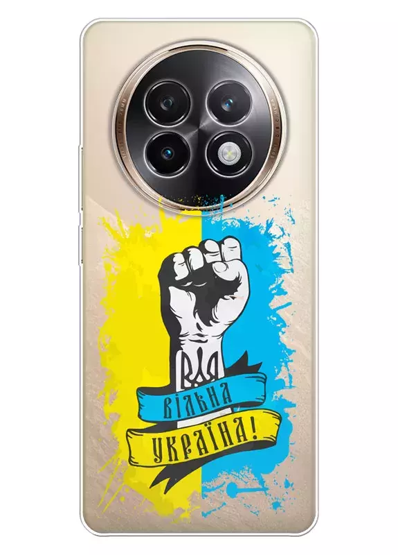 Чехол для Realme 13 Plus из прозрачного силикона - Свободная Украина