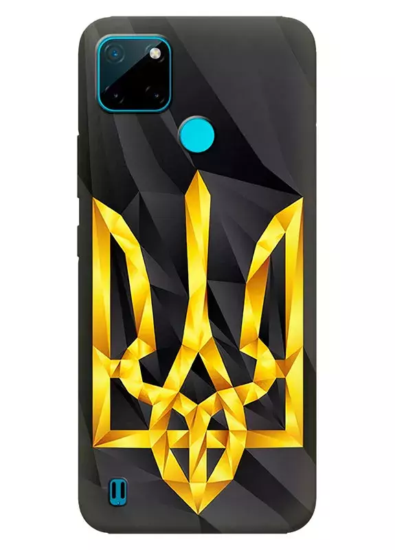 Чехол на Realme C21 с геометрическим гербом Украины