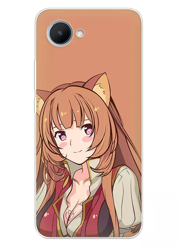 Realme C30 чехол - Восхождение Героя Щита The Rising of the Shield Hero обаятельная Рафталия крупным планом вектор-арт
