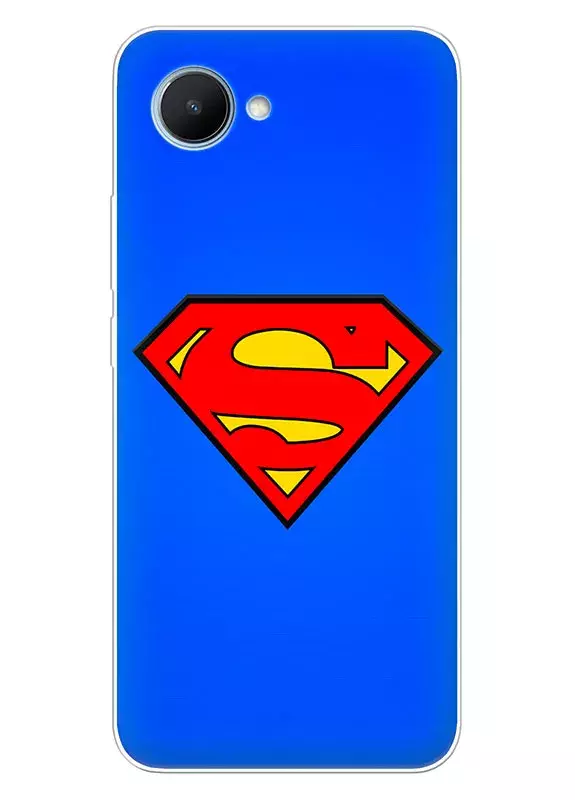 Realme C30 чехол с лого супермена, Superman логотип вектор-арт 