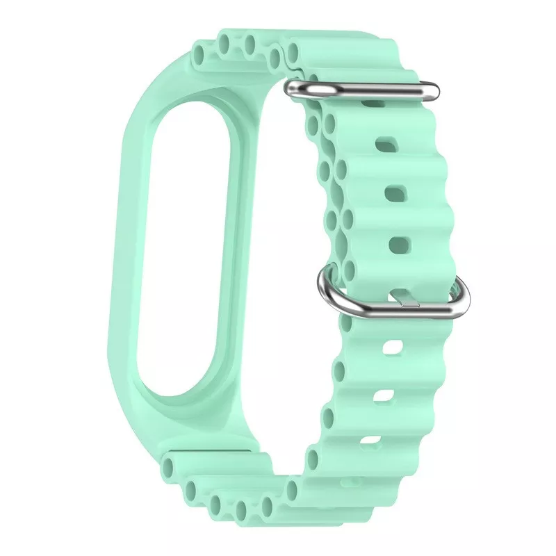 Ремешок Ocean Band для Xiaomi Mi Band 9 , Бирюзовый / Blue Sea